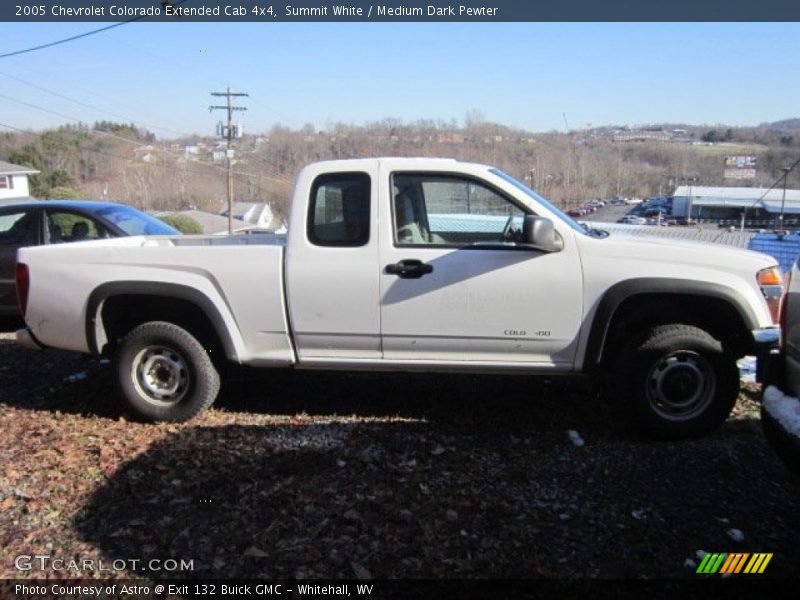 Summit White / Medium Dark Pewter 2005 Chevrolet Colorado Extended Cab 4x4