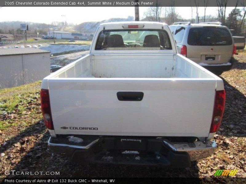 Summit White / Medium Dark Pewter 2005 Chevrolet Colorado Extended Cab 4x4