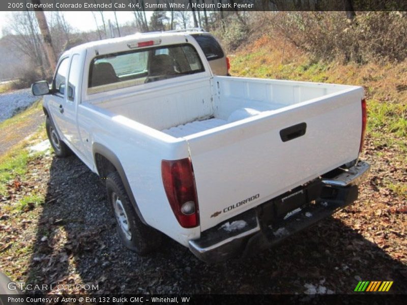 Summit White / Medium Dark Pewter 2005 Chevrolet Colorado Extended Cab 4x4