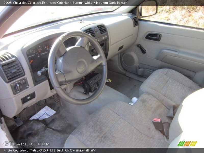 Summit White / Medium Dark Pewter 2005 Chevrolet Colorado Extended Cab 4x4