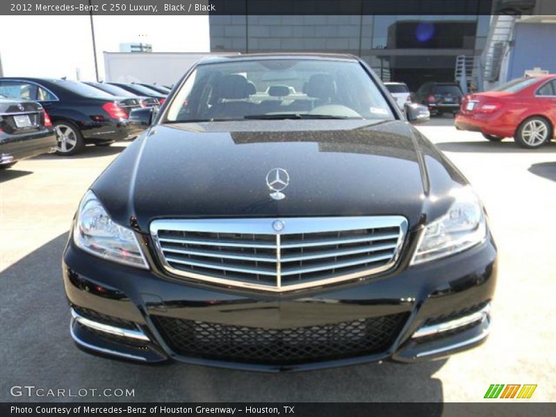 Black / Black 2012 Mercedes-Benz C 250 Luxury