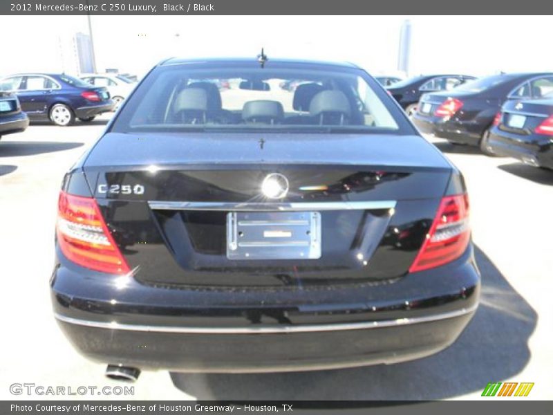 Black / Black 2012 Mercedes-Benz C 250 Luxury