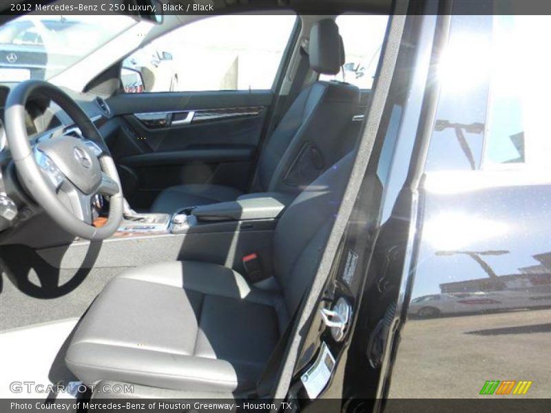 Black / Black 2012 Mercedes-Benz C 250 Luxury