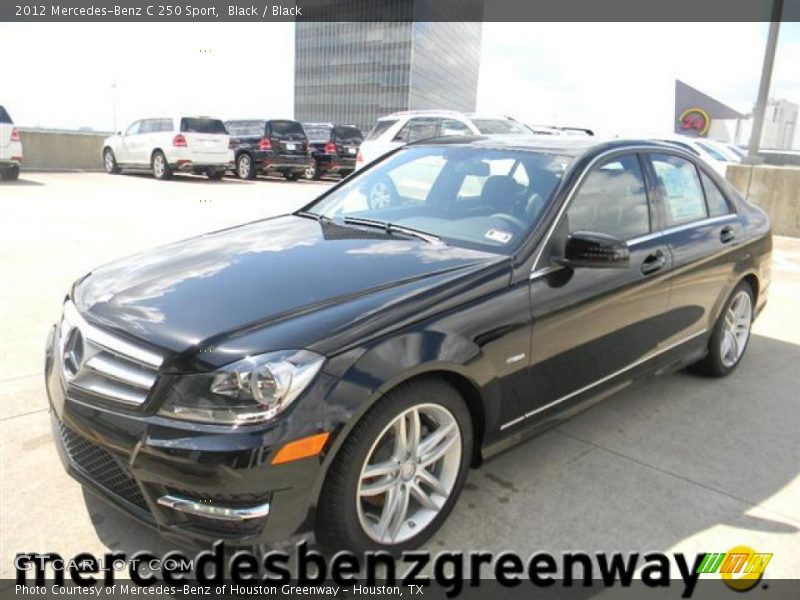 Black / Black 2012 Mercedes-Benz C 250 Sport