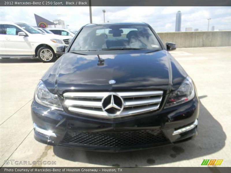Black / Black 2012 Mercedes-Benz C 250 Sport