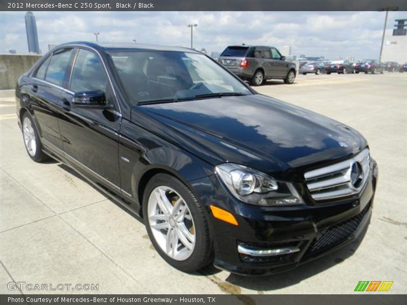 Black / Black 2012 Mercedes-Benz C 250 Sport