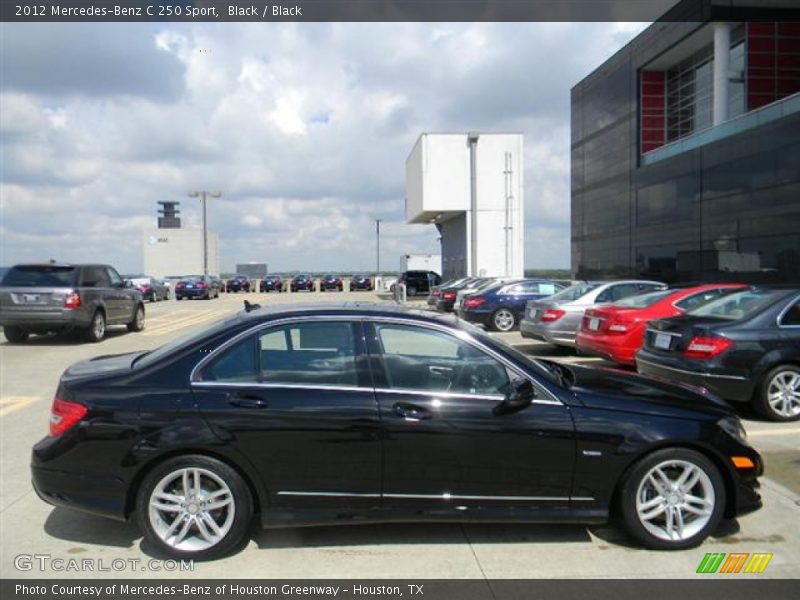 Black / Black 2012 Mercedes-Benz C 250 Sport