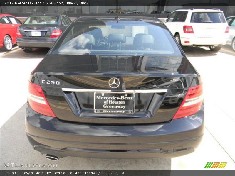 Black / Black 2012 Mercedes-Benz C 250 Sport