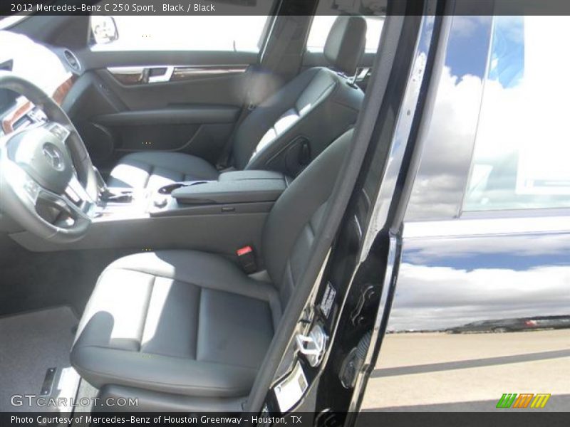 Black / Black 2012 Mercedes-Benz C 250 Sport