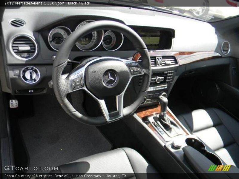 Black / Black 2012 Mercedes-Benz C 250 Sport