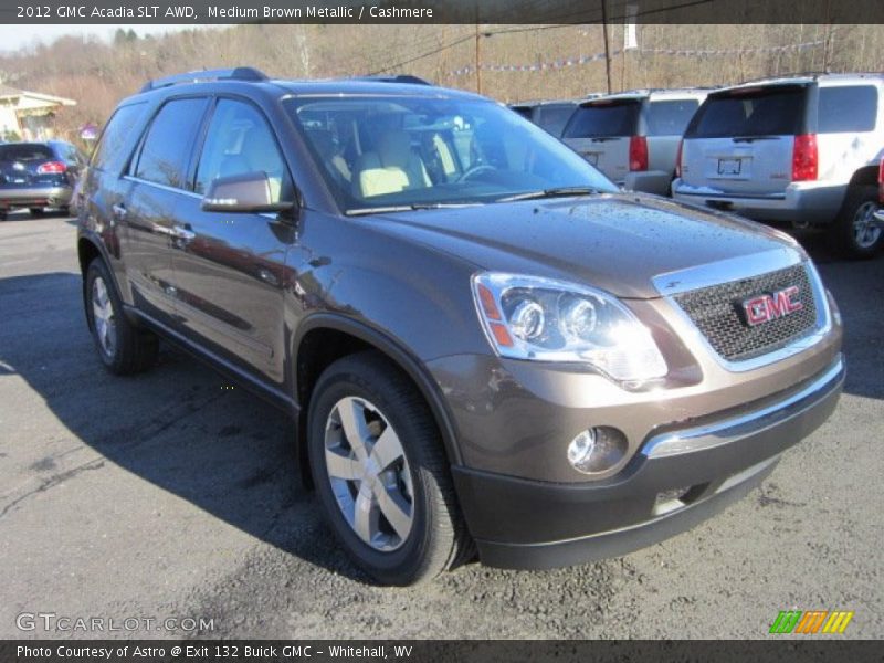 Medium Brown Metallic / Cashmere 2012 GMC Acadia SLT AWD