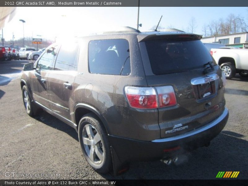 Medium Brown Metallic / Cashmere 2012 GMC Acadia SLT AWD