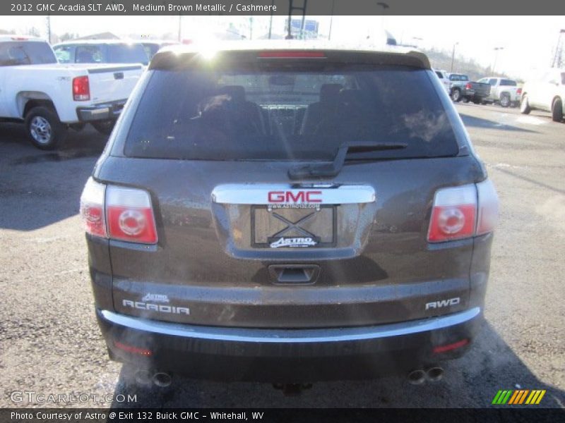Medium Brown Metallic / Cashmere 2012 GMC Acadia SLT AWD