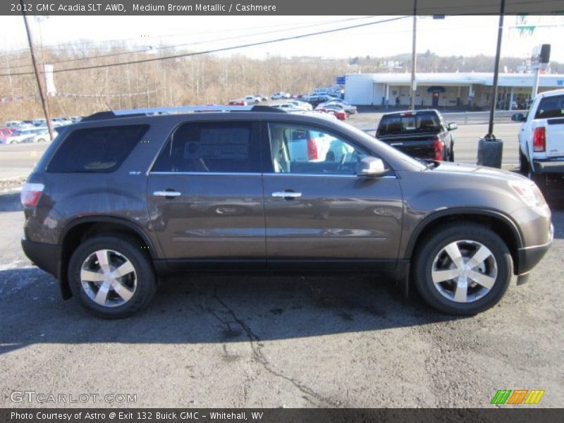Medium Brown Metallic / Cashmere 2012 GMC Acadia SLT AWD