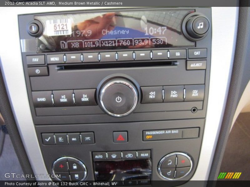 Audio System of 2012 Acadia SLT AWD