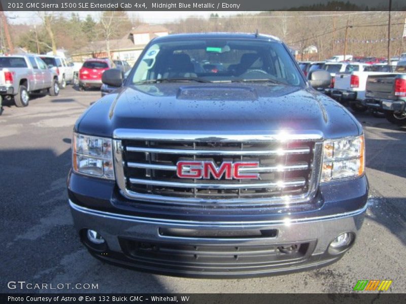 Midnight Blue Metallic / Ebony 2012 GMC Sierra 1500 SLE Extended Cab 4x4