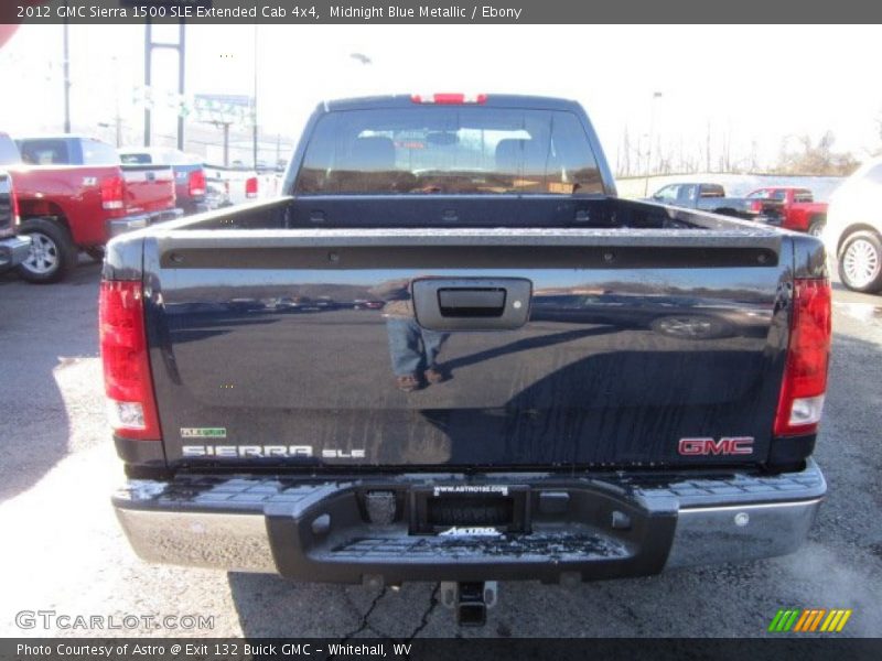 Midnight Blue Metallic / Ebony 2012 GMC Sierra 1500 SLE Extended Cab 4x4