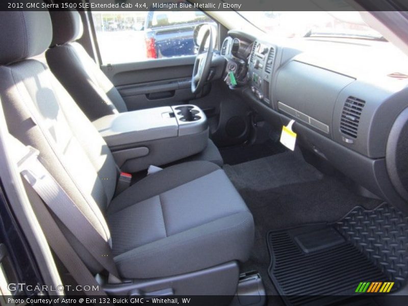 Midnight Blue Metallic / Ebony 2012 GMC Sierra 1500 SLE Extended Cab 4x4
