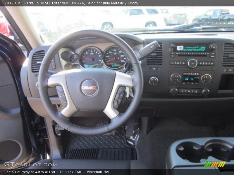 Midnight Blue Metallic / Ebony 2012 GMC Sierra 1500 SLE Extended Cab 4x4