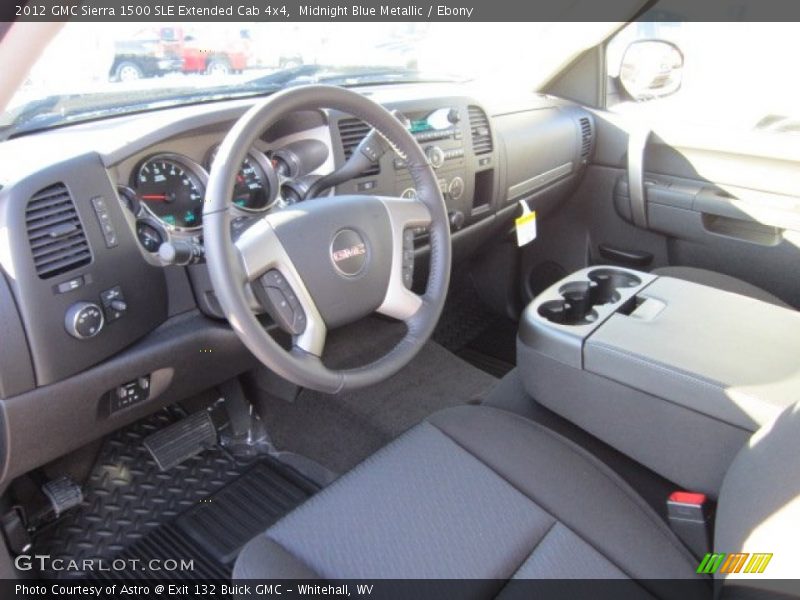 Midnight Blue Metallic / Ebony 2012 GMC Sierra 1500 SLE Extended Cab 4x4