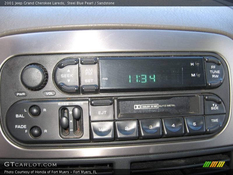 Steel Blue Pearl / Sandstone 2001 Jeep Grand Cherokee Laredo