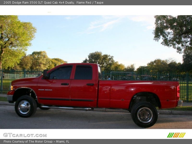Flame Red / Taupe 2005 Dodge Ram 3500 SLT Quad Cab 4x4 Dually