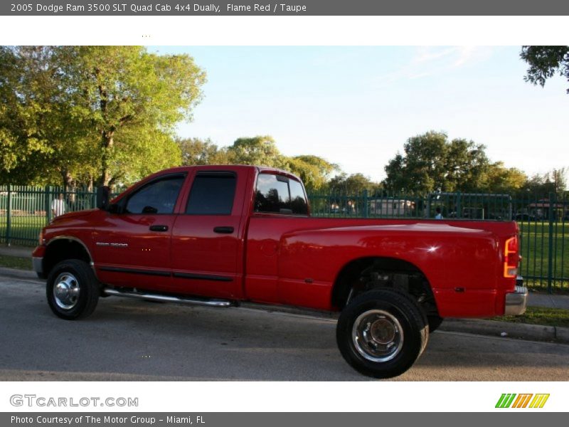 Flame Red / Taupe 2005 Dodge Ram 3500 SLT Quad Cab 4x4 Dually