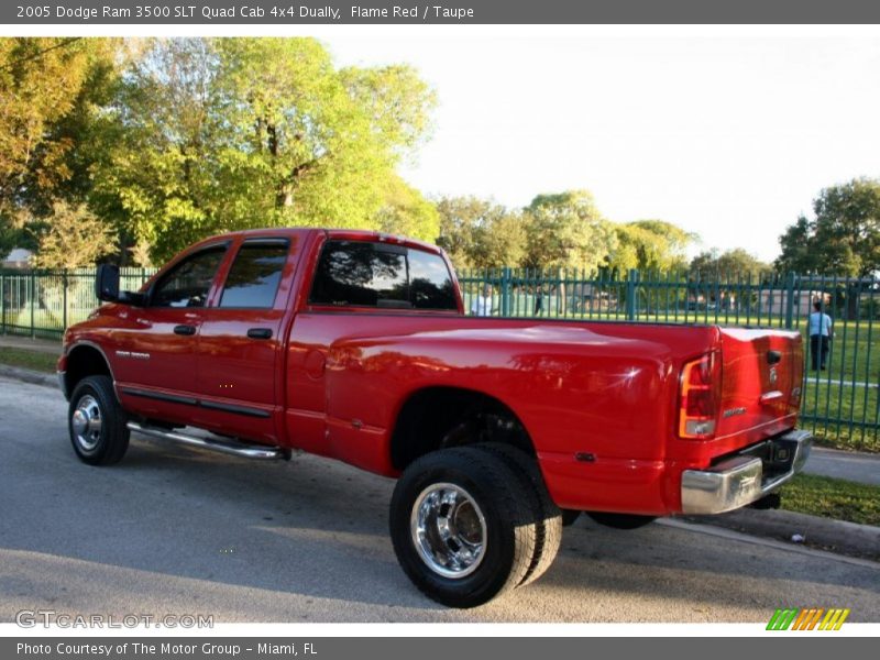 Flame Red / Taupe 2005 Dodge Ram 3500 SLT Quad Cab 4x4 Dually
