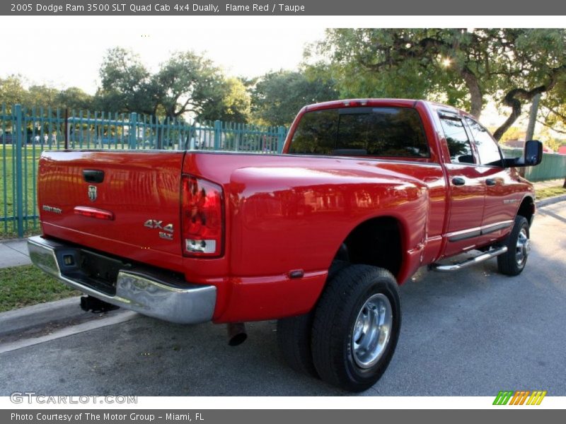 Flame Red / Taupe 2005 Dodge Ram 3500 SLT Quad Cab 4x4 Dually