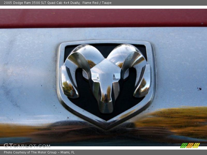 Flame Red / Taupe 2005 Dodge Ram 3500 SLT Quad Cab 4x4 Dually