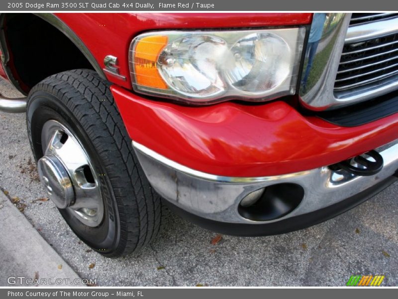 Flame Red / Taupe 2005 Dodge Ram 3500 SLT Quad Cab 4x4 Dually