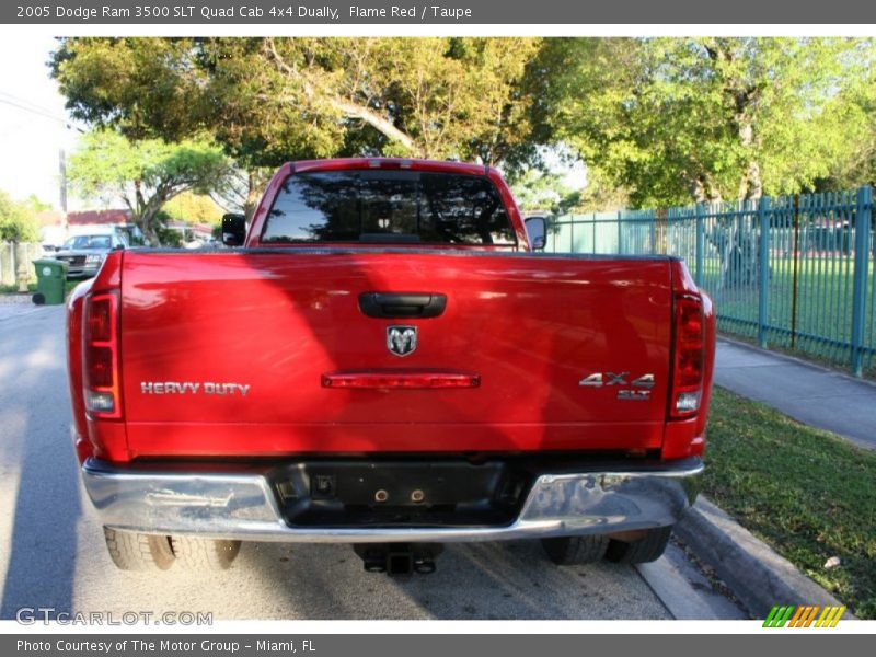 Flame Red / Taupe 2005 Dodge Ram 3500 SLT Quad Cab 4x4 Dually
