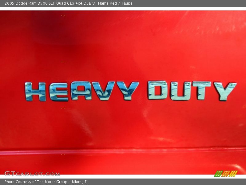 Flame Red / Taupe 2005 Dodge Ram 3500 SLT Quad Cab 4x4 Dually