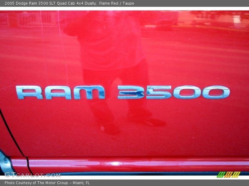 Flame Red / Taupe 2005 Dodge Ram 3500 SLT Quad Cab 4x4 Dually