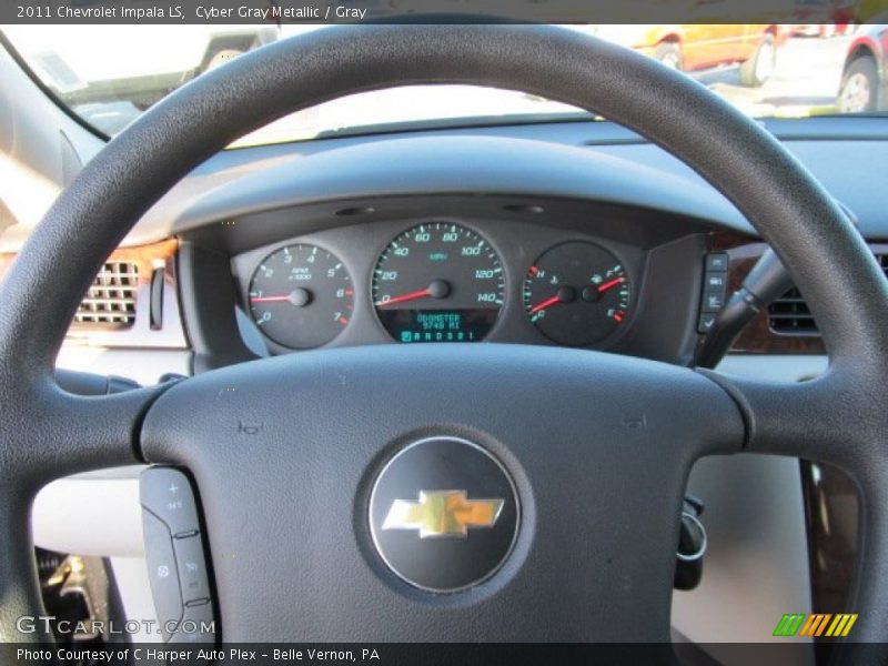 Cyber Gray Metallic / Gray 2011 Chevrolet Impala LS