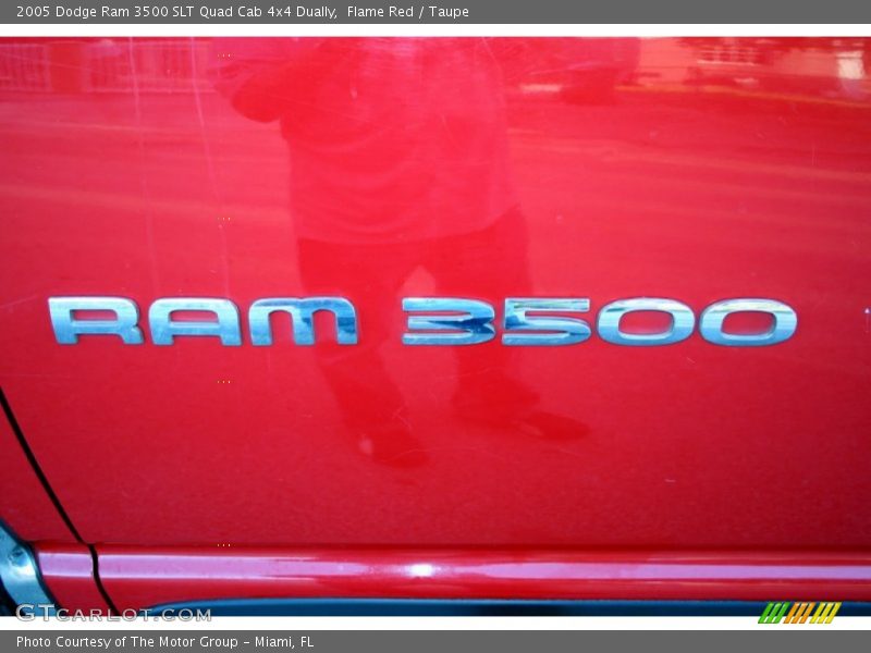 Flame Red / Taupe 2005 Dodge Ram 3500 SLT Quad Cab 4x4 Dually