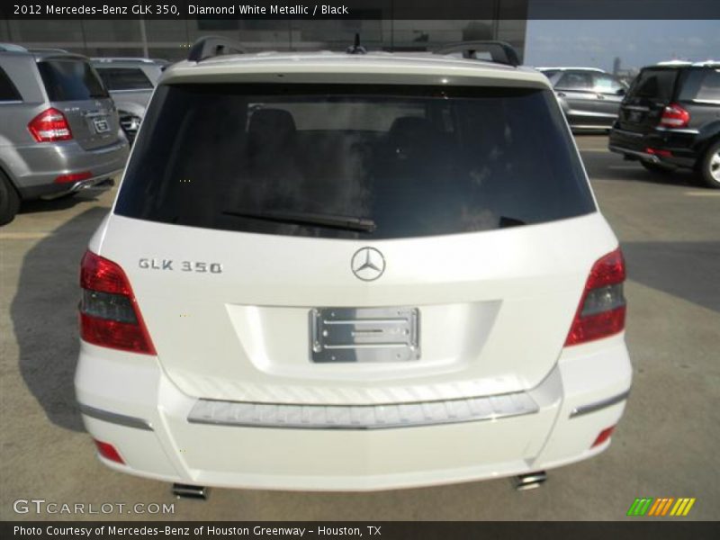 Diamond White Metallic / Black 2012 Mercedes-Benz GLK 350