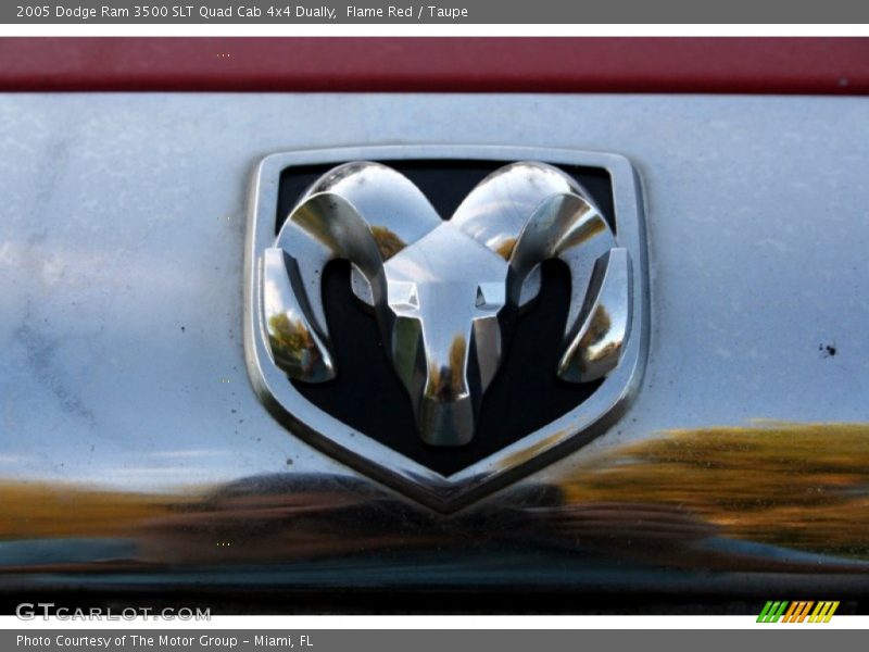 Flame Red / Taupe 2005 Dodge Ram 3500 SLT Quad Cab 4x4 Dually