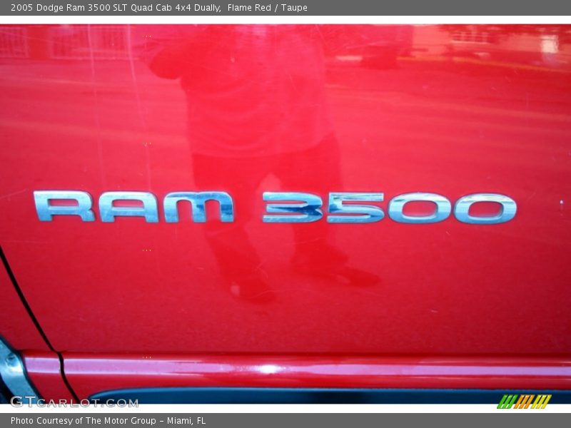 Flame Red / Taupe 2005 Dodge Ram 3500 SLT Quad Cab 4x4 Dually