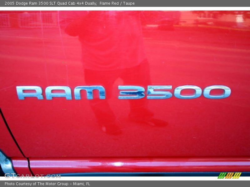 Flame Red / Taupe 2005 Dodge Ram 3500 SLT Quad Cab 4x4 Dually
