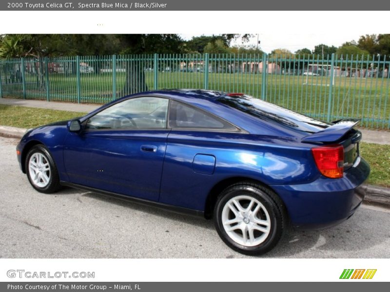 Spectra Blue Mica / Black/Silver 2000 Toyota Celica GT