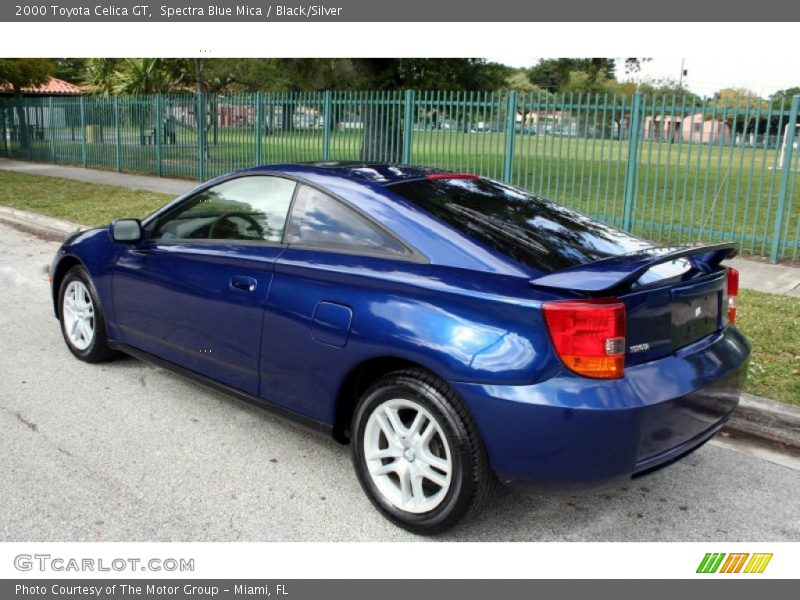 Spectra Blue Mica / Black/Silver 2000 Toyota Celica GT