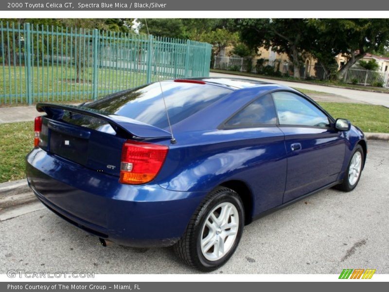 Spectra Blue Mica / Black/Silver 2000 Toyota Celica GT