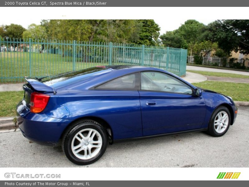 Spectra Blue Mica / Black/Silver 2000 Toyota Celica GT
