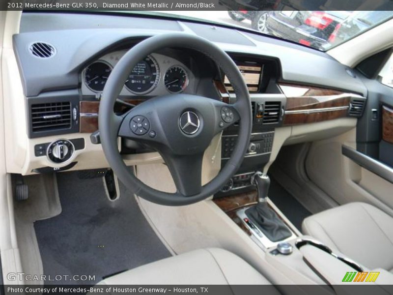 Diamond White Metallic / Almond/Black 2012 Mercedes-Benz GLK 350