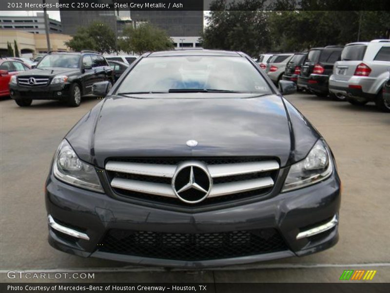 Steel Grey Metallic / Ash 2012 Mercedes-Benz C 250 Coupe