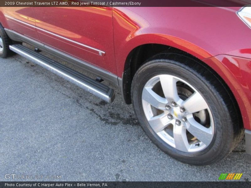 Red Jewel Tintcoat / Cashmere/Ebony 2009 Chevrolet Traverse LTZ AWD