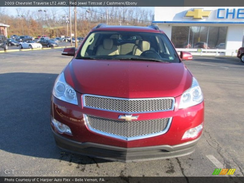 Red Jewel Tintcoat / Cashmere/Ebony 2009 Chevrolet Traverse LTZ AWD