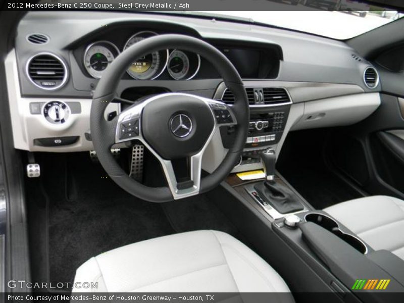 Steel Grey Metallic / Ash 2012 Mercedes-Benz C 250 Coupe