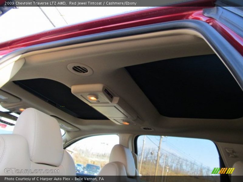Red Jewel Tintcoat / Cashmere/Ebony 2009 Chevrolet Traverse LTZ AWD